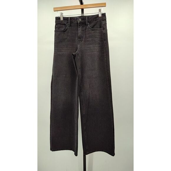 Quince Denim - Quince Bella Stretch Wide Leg Jeans Faded Black 26